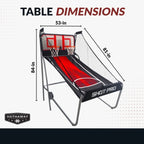 Shot Pro Deluxe 81-in Dual Basketball Arcade Game with LED Scoring