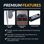 Shot Pro Deluxe 81-in Dual Basketball Arcade Game with LED Scoring