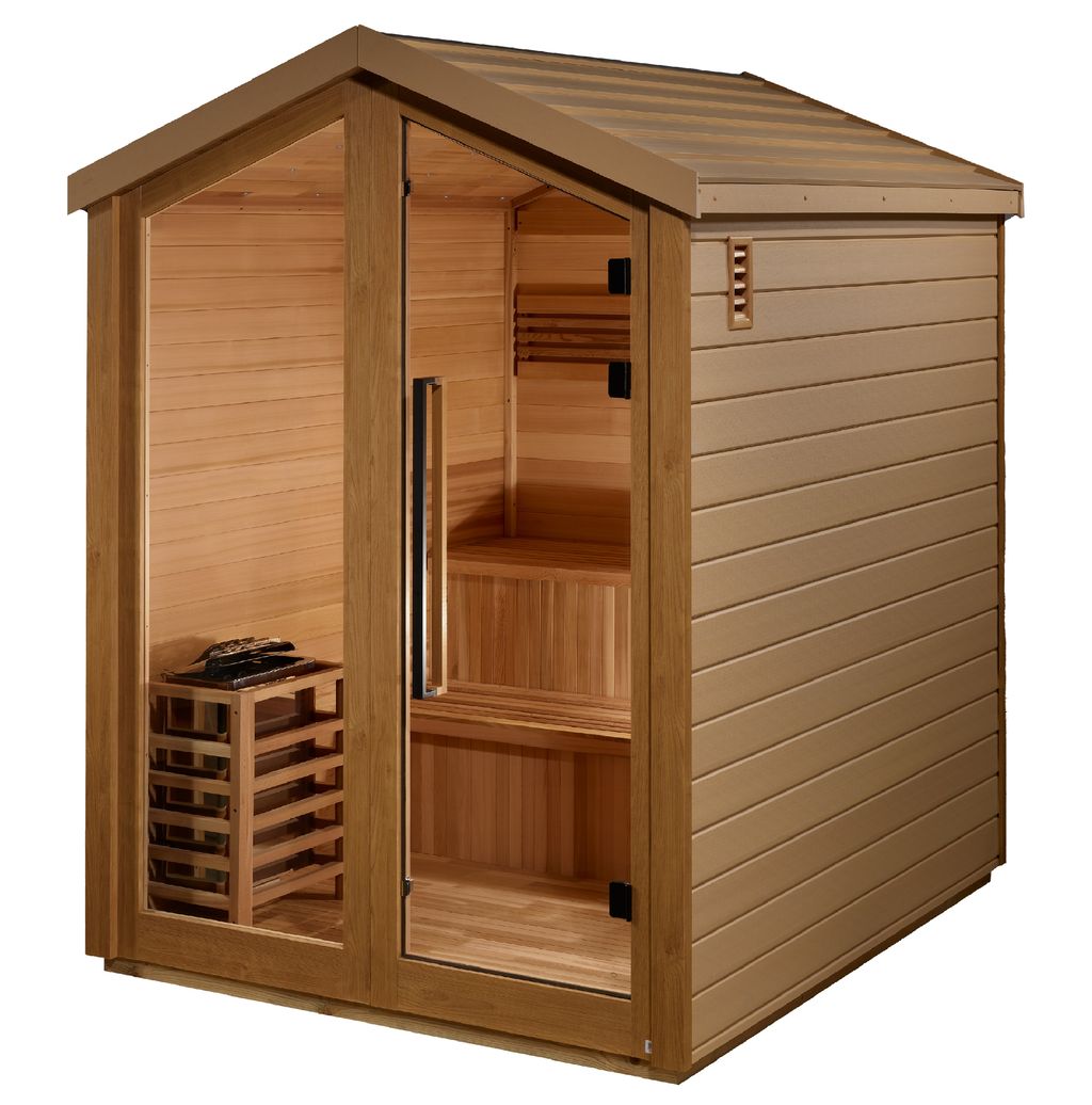 Golden Designs "Kaarina" 6 Person Barn Outdoor Traditional Sauna