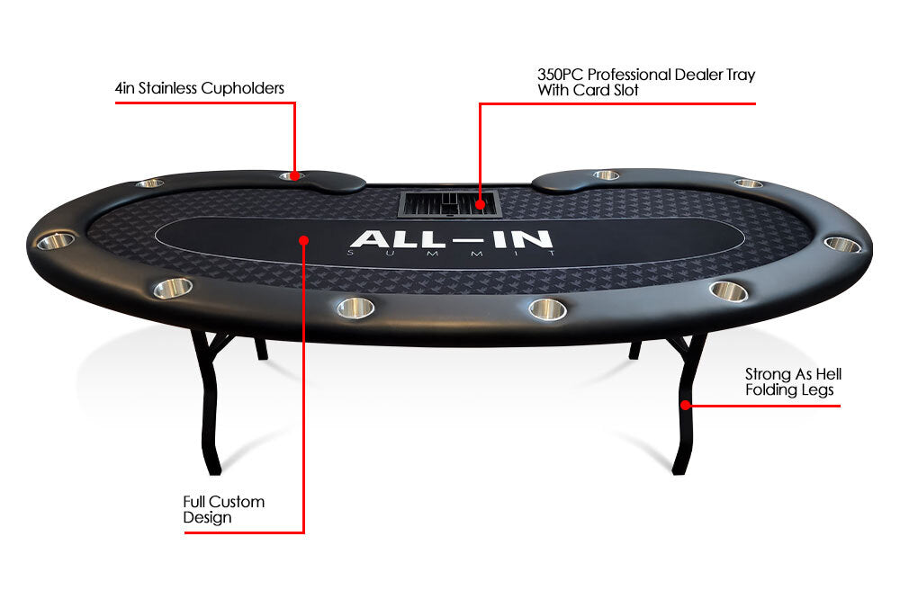Prestige Folding Leg Poker Table - image 3