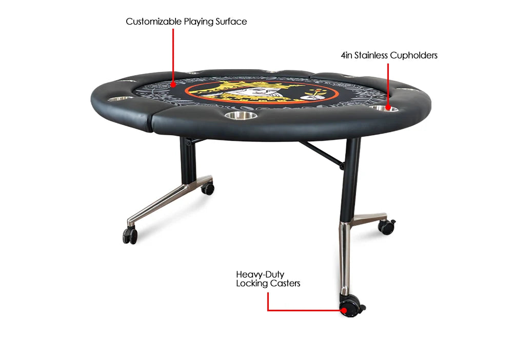 Smart Fold Round Poker Table - image 3