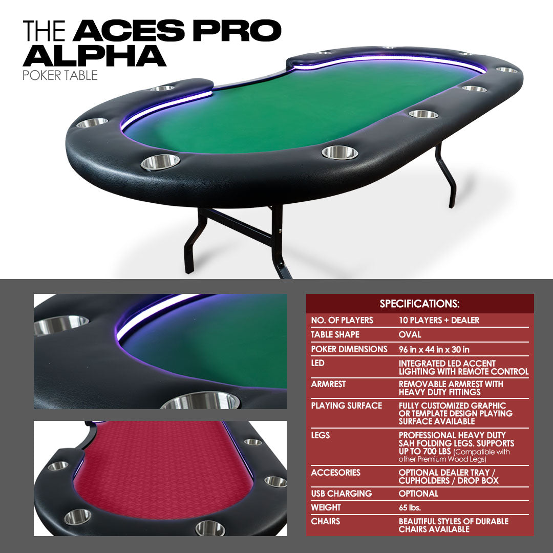 Aces Pro Alpha Poker Table - image 3
