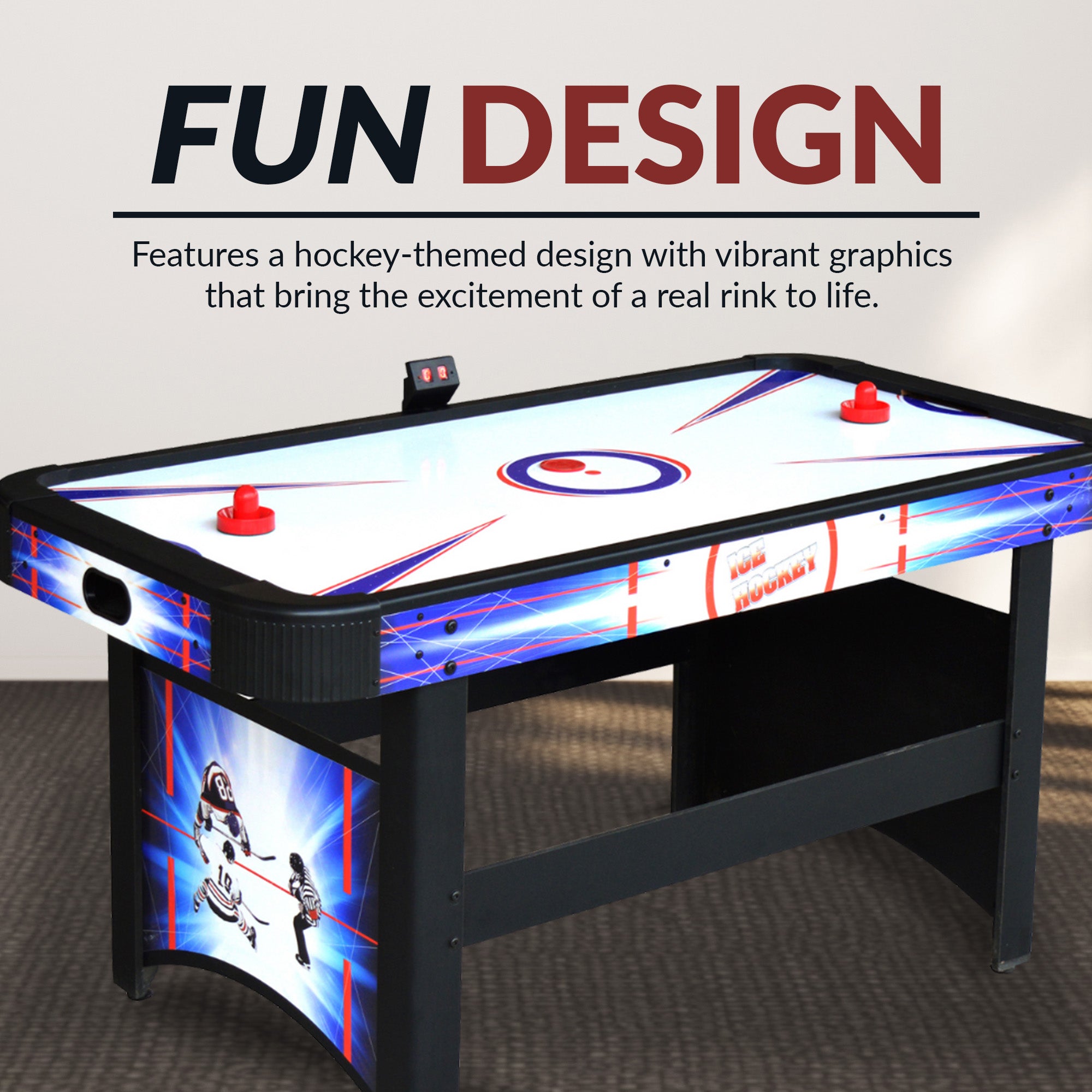 Patriot 60-in Air Hockey Table with LED Scoring - image 7