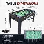 Hurricane 54-in Foosball Table - Dark Walnut - image 2