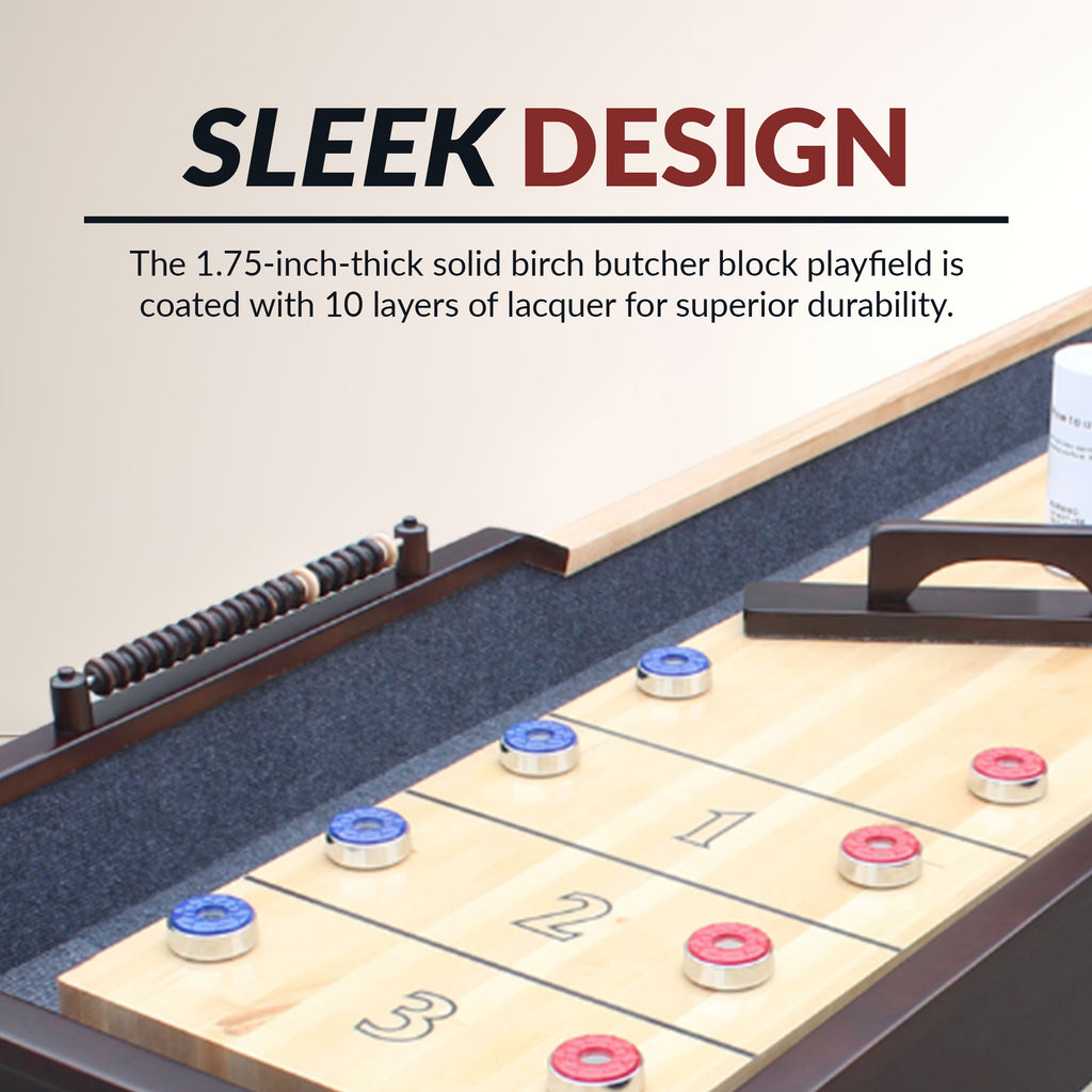 Merlot 12-ft Shuffleboard Table - Espresso Finish - image 7