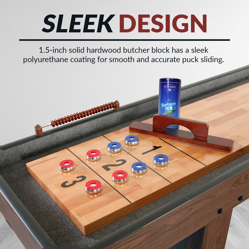 Challenger 9-ft Shuffleboard Table - Walnut Finish - image 7