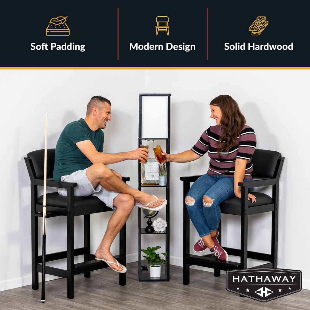 Cambridge 30-in High Top Spectator Chair - Black - image 2