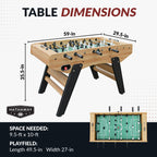 Center Stage Pro Series 59-in Foosball Table - Telescopic Safety Rods - image 2