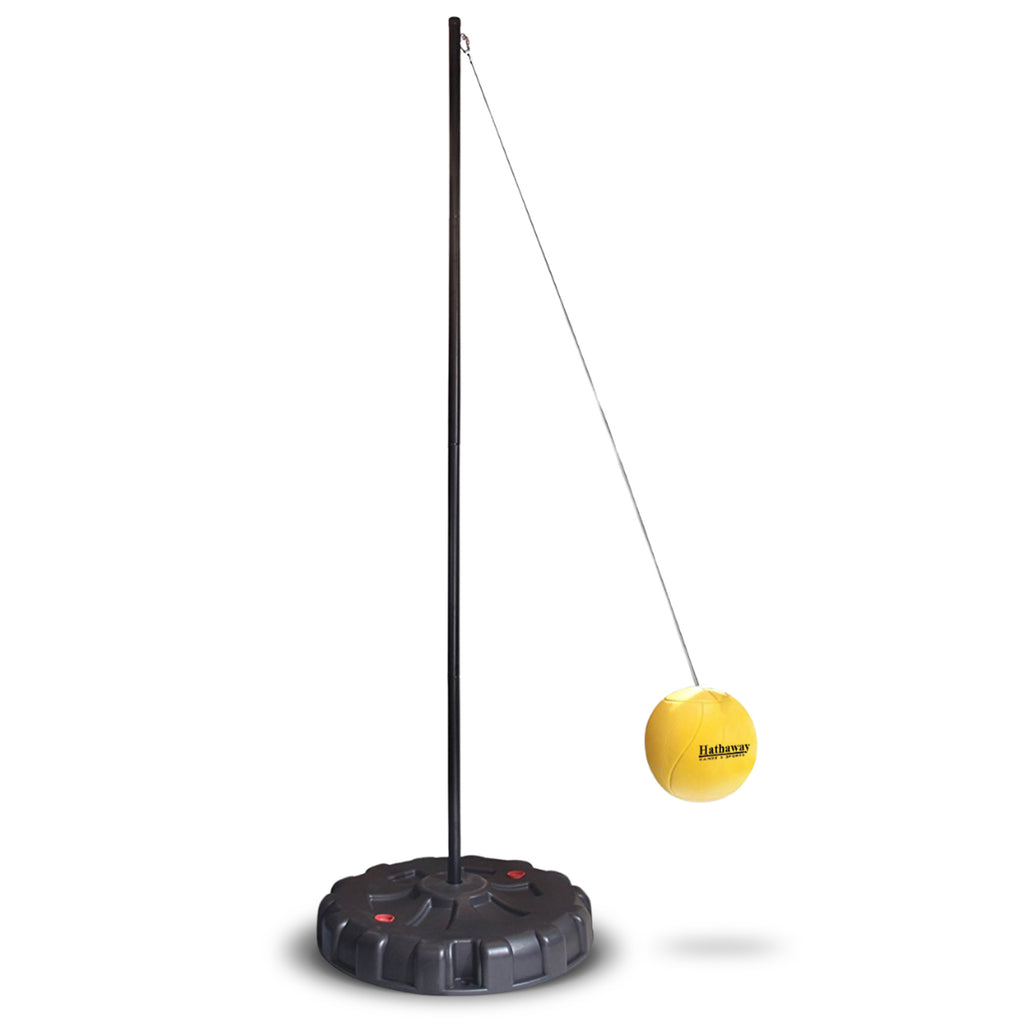 Tetherball Set with Fillable Base – Black/Yellow