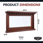 Seville 62-in Hardwood Back Bar Mirror - Mahogany Finish - image 2