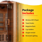 Hudson Bay 3-Person Cedar Corner Infrared Sauna with 7 Carbon Heaters - image 5