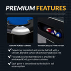 Hustler 7-ft Pool Table with Ball Return - Black with Blue Felt - image 5