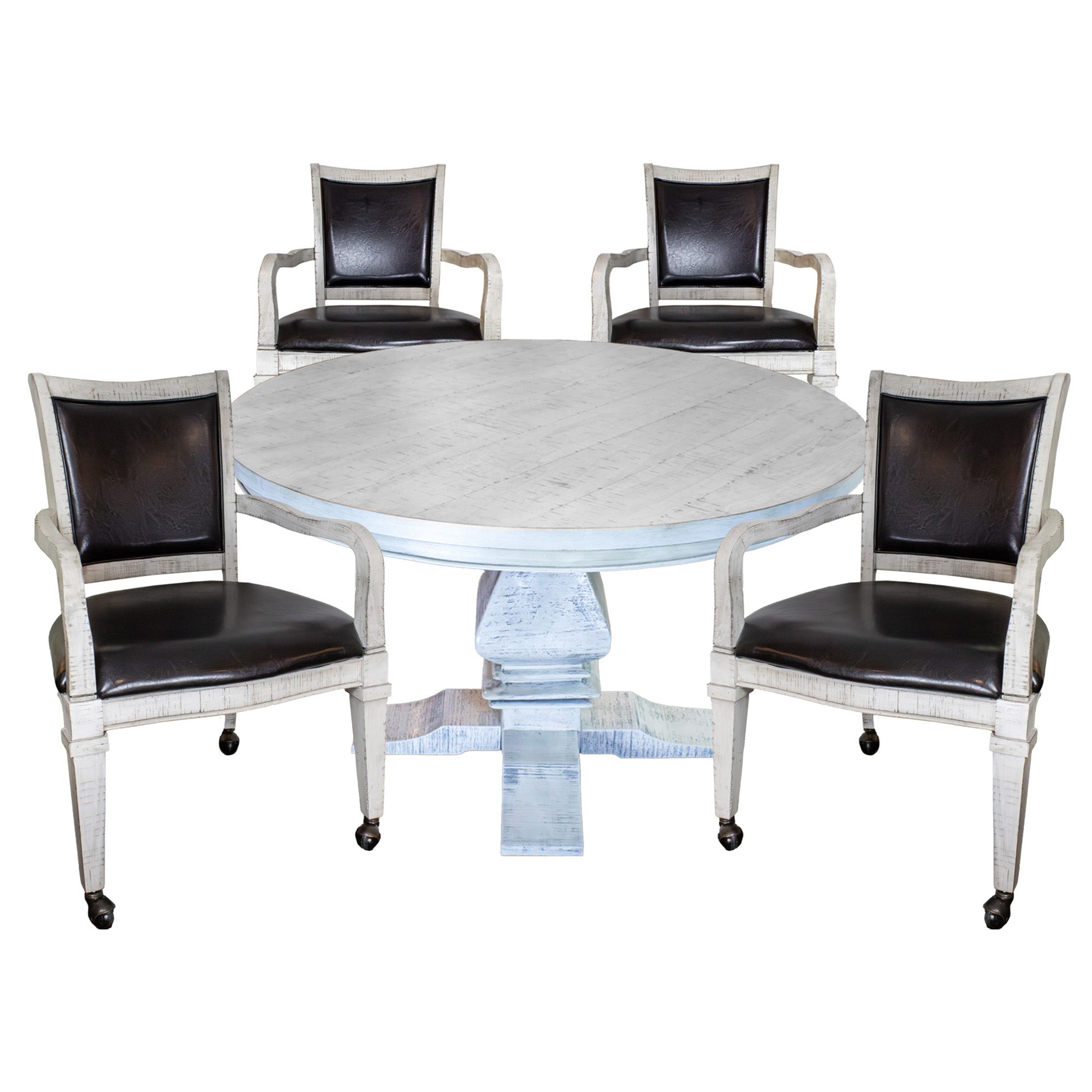 Montecito Dining and Poker Table Set - Driftwood