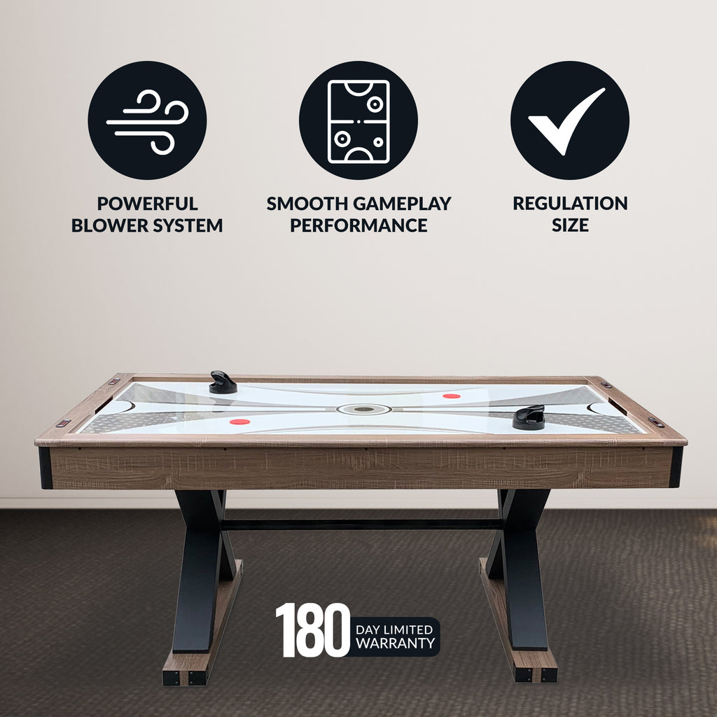 Excalibur 72-in Air Hockey Table with LED Scoring and Table Tennis Top - image 4