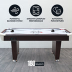 Midtown II 6-ft Air Hockey Table with LED Scoring - Dark Cherry Finish - image 4