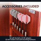 Outlaw Electronic Dartboard and 81-in Free-Standing Cabinet - Cherry Finish - image 6