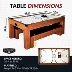 Sherwood 7-ft Air Hockey Table Combo Set with Benches - image 2