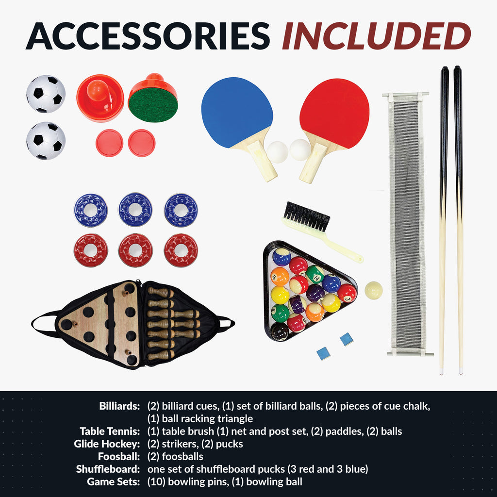 Madison 54-in Foosball 6-in-1 Multi-Game Table - image 6