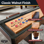 Challenger 12-ft Shuffleboard Table - Walnut Finish - image 4
