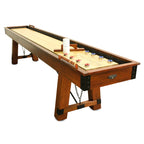 Cheyenne 12-ft Shuffleboard Table - Rustic Oak Finish