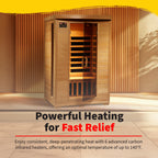 Coronado 2-Person Hemlock Deluxe Infrared Sauna with 6 Carbon Heaters - image 6