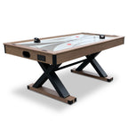 Excalibur 72-in Air Hockey Table with LED Scoring and Table Tennis Top