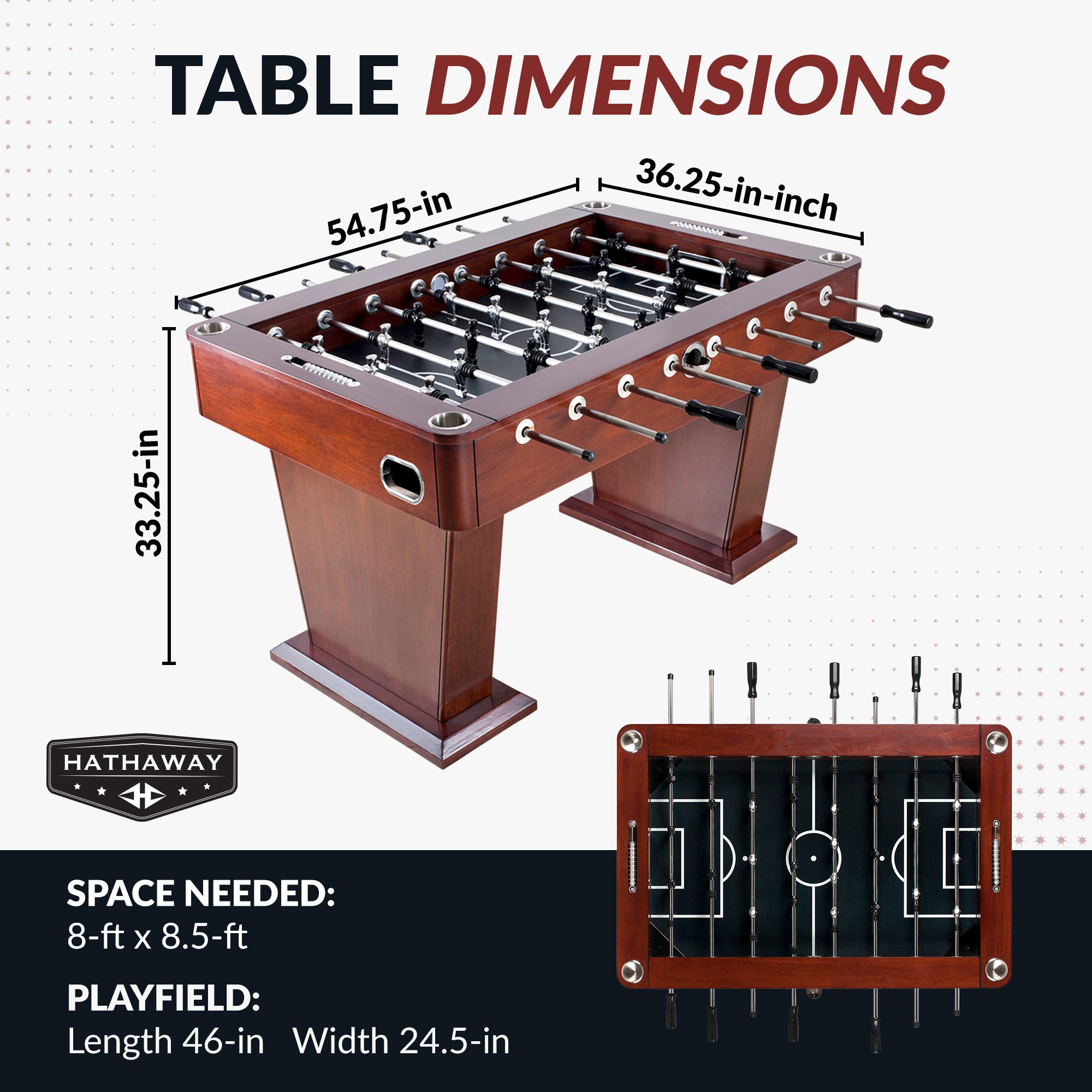 Millennium 55-in Foosball Table - image 2