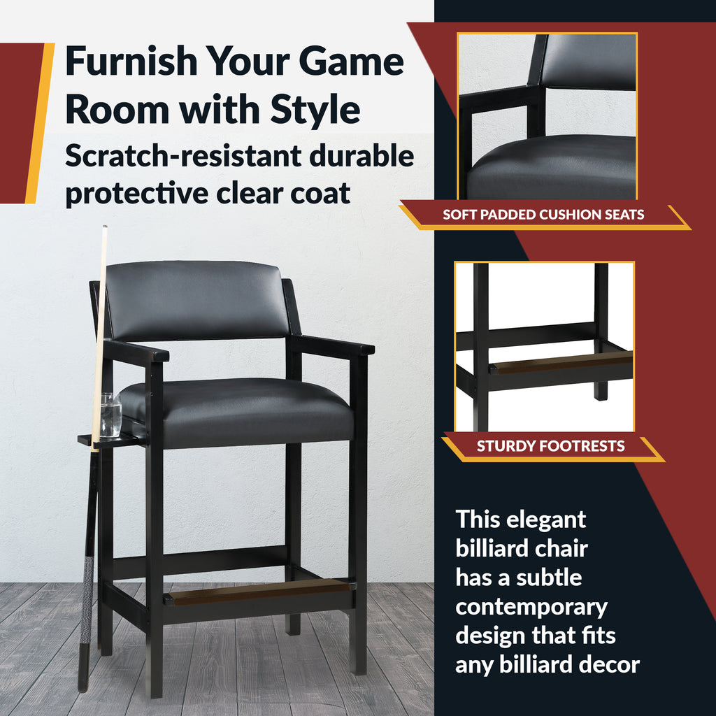 Cambridge 30-in High Top Spectator Chair - Black - image 7