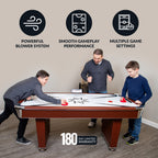 Midtown 72-in Air Hockey Table with LED Scoring - Cherry Finish - image 4