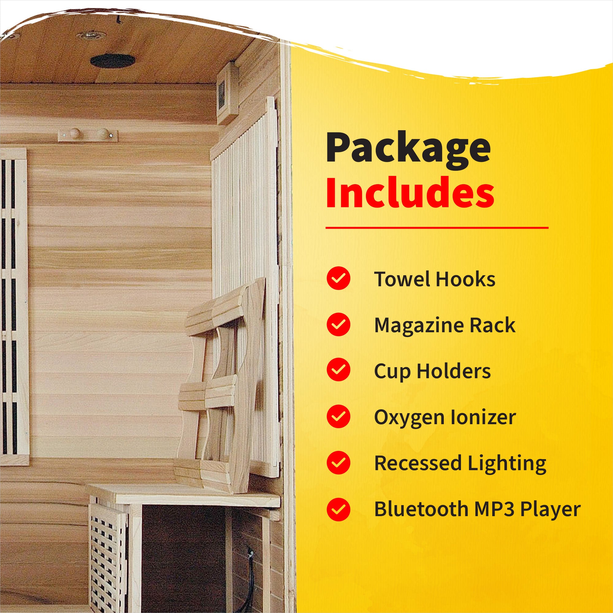Klondike 4-Person Cedar Infrared Sauna with 9 Heaters - image 5