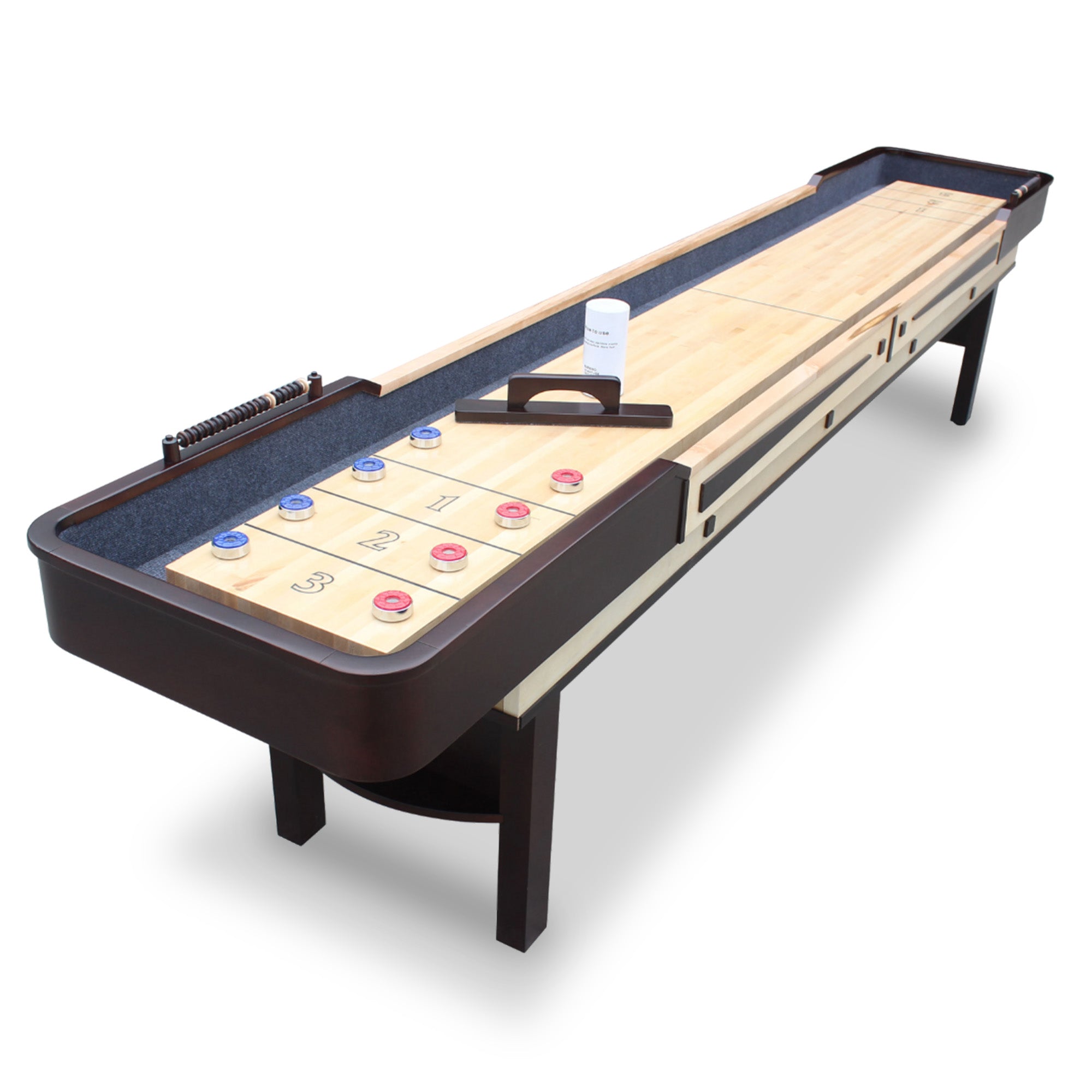 Merlot 12-ft Shuffleboard Table - Espresso Finish