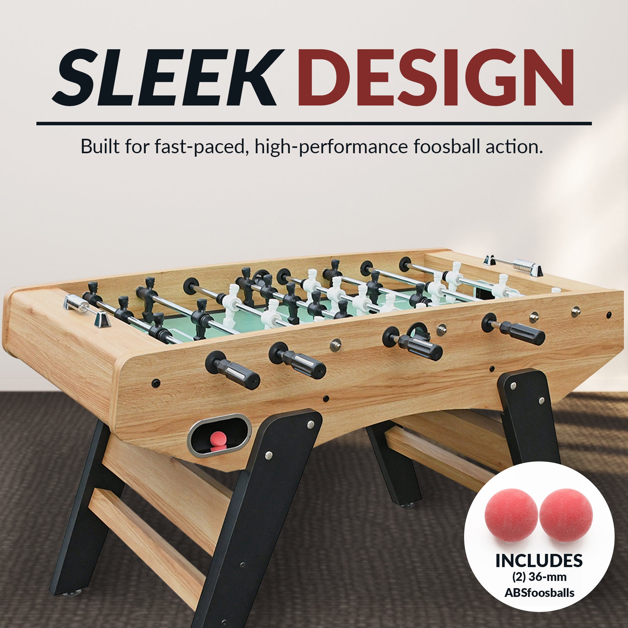 Center Stage Pro Series 59-in Foosball Table - Telescopic Safety Rods - image 7
