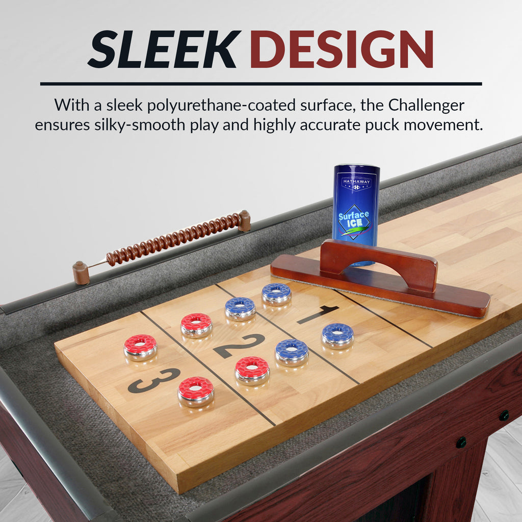 Challenger 12-ft Shuffleboard Table - Dk Cherry Finish - image 7