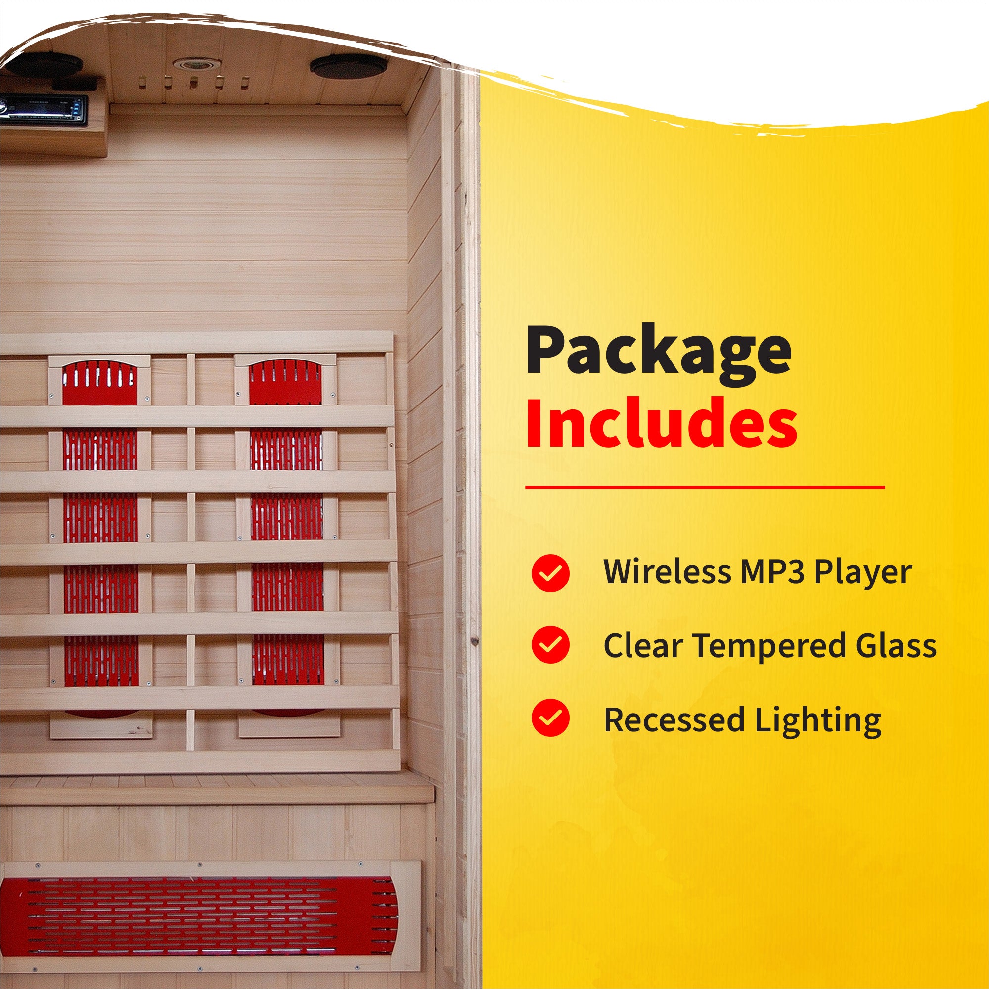 Buena Vista 1-2 Person Hemlock Infrared Sauna with 3 Ceramic Heaters - image 5