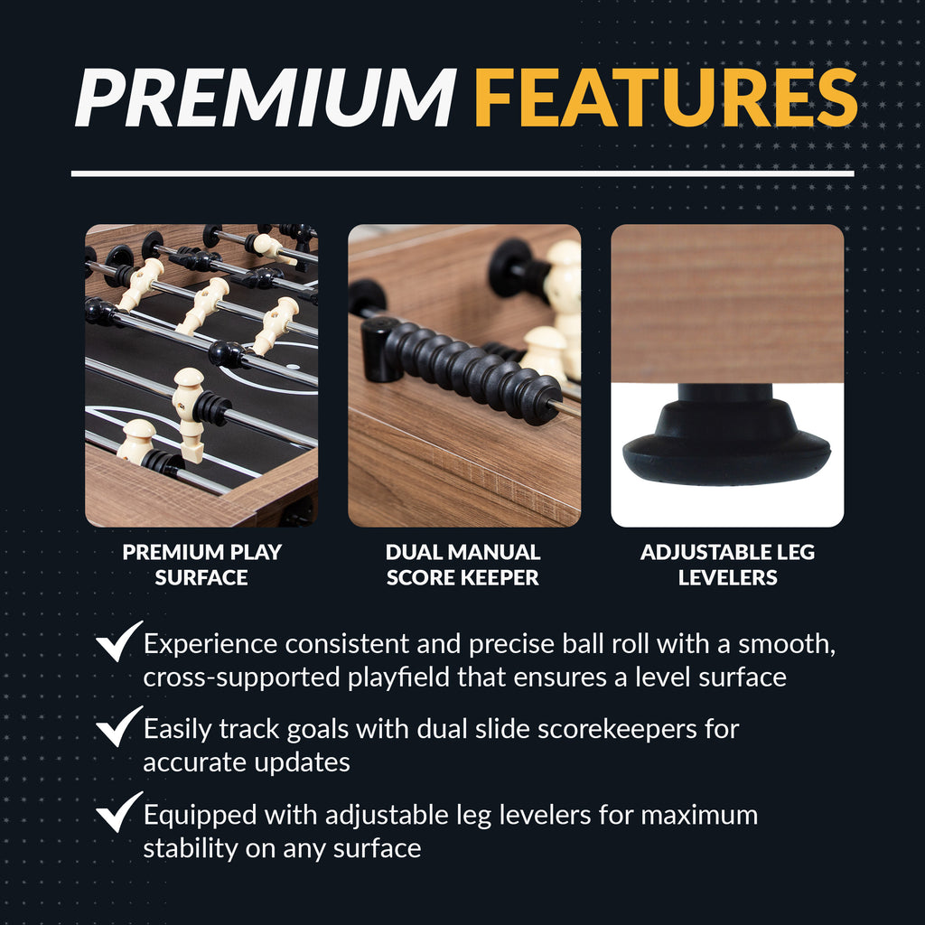 Excalibur 54-in Foosball Table - Driftwood - image 5