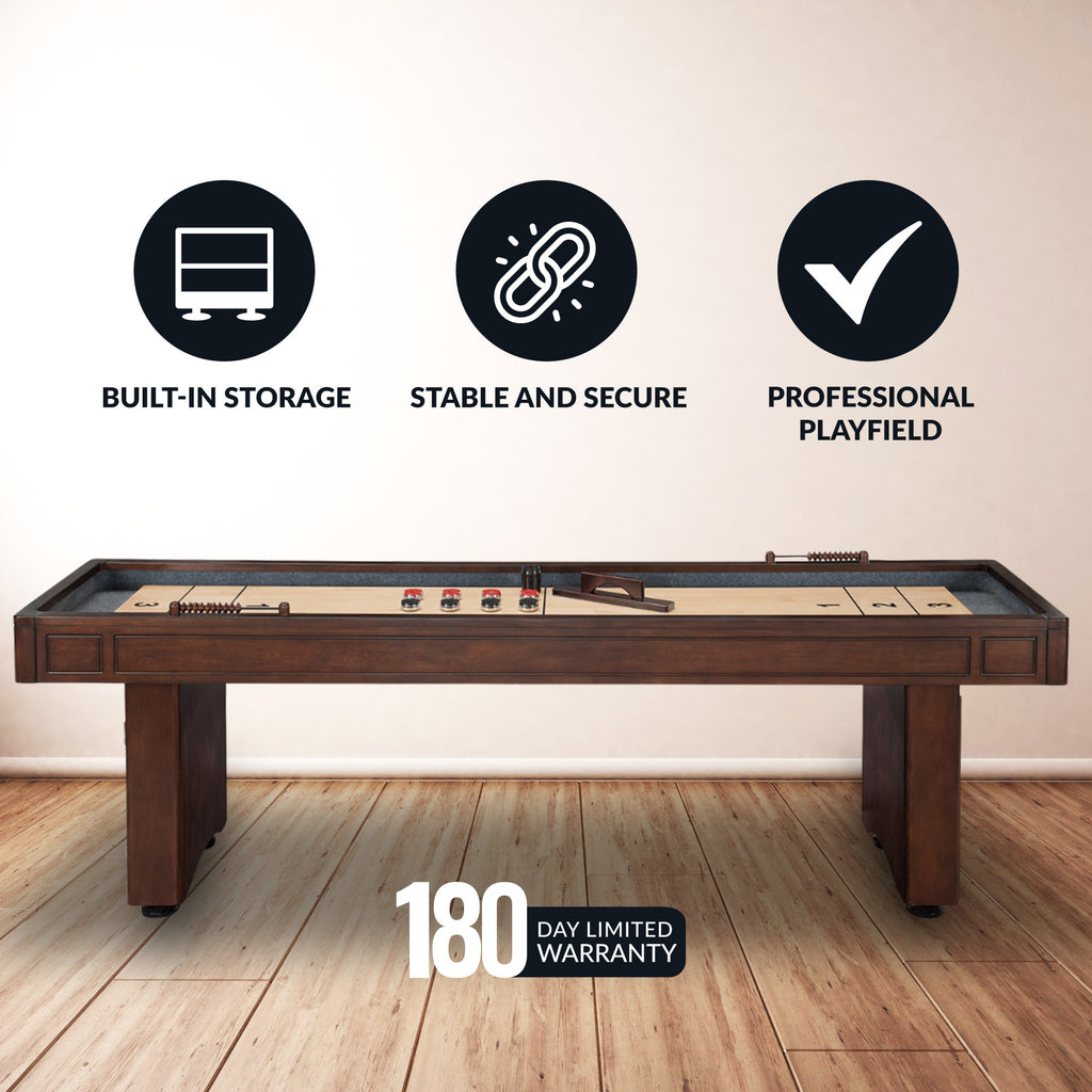 Austin 9-ft Shuffleboard Table - Mahogany Finish - image 4