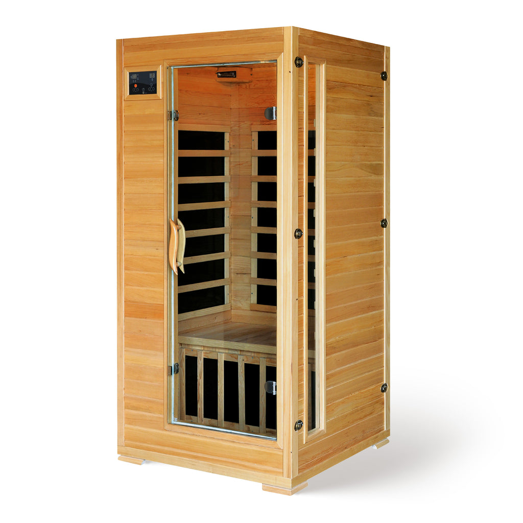 Buena Vista 1-2 Person Hemlock Infrared Sauna with 4 Carbon Heaters