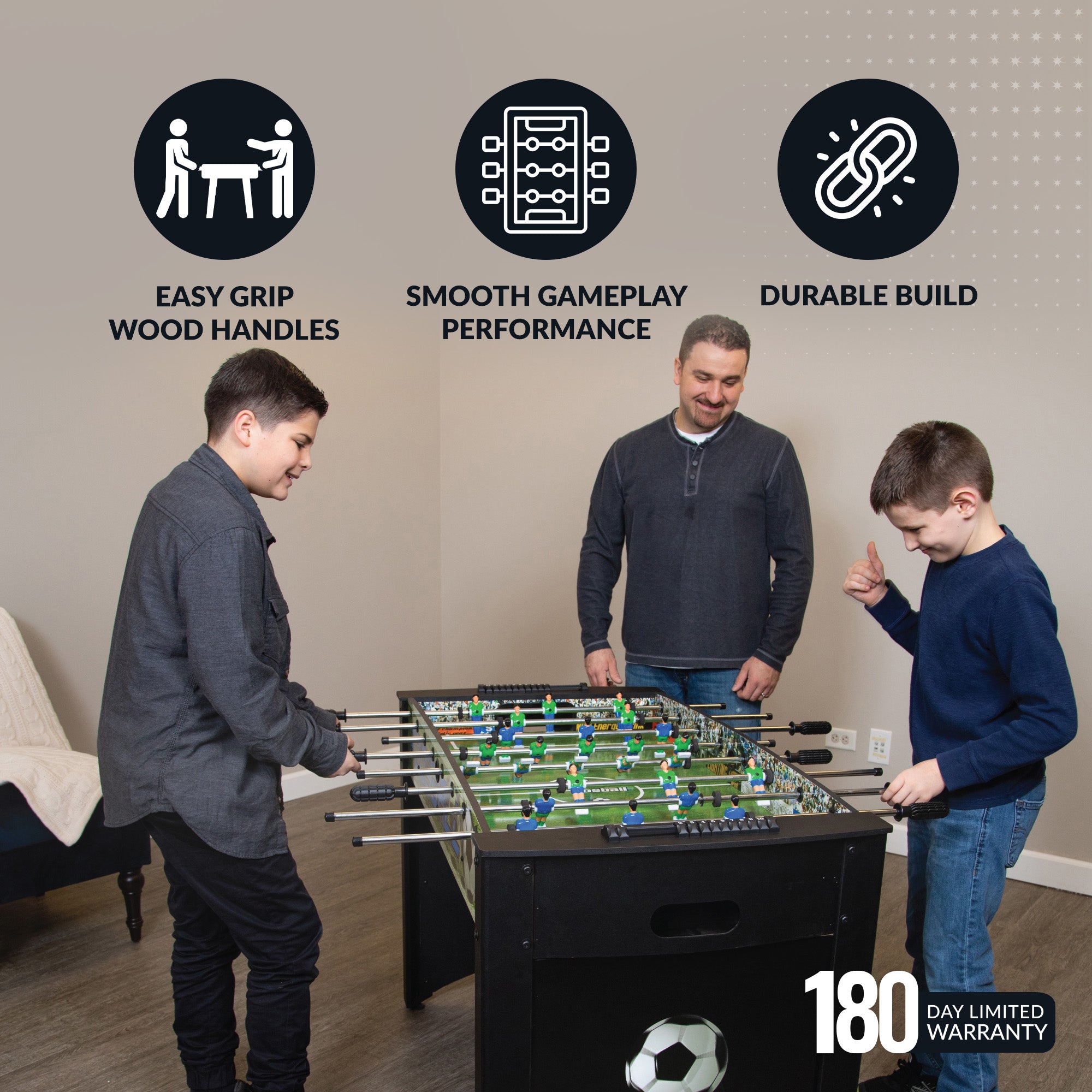 Playoff 48-in Foosball Table - image 4