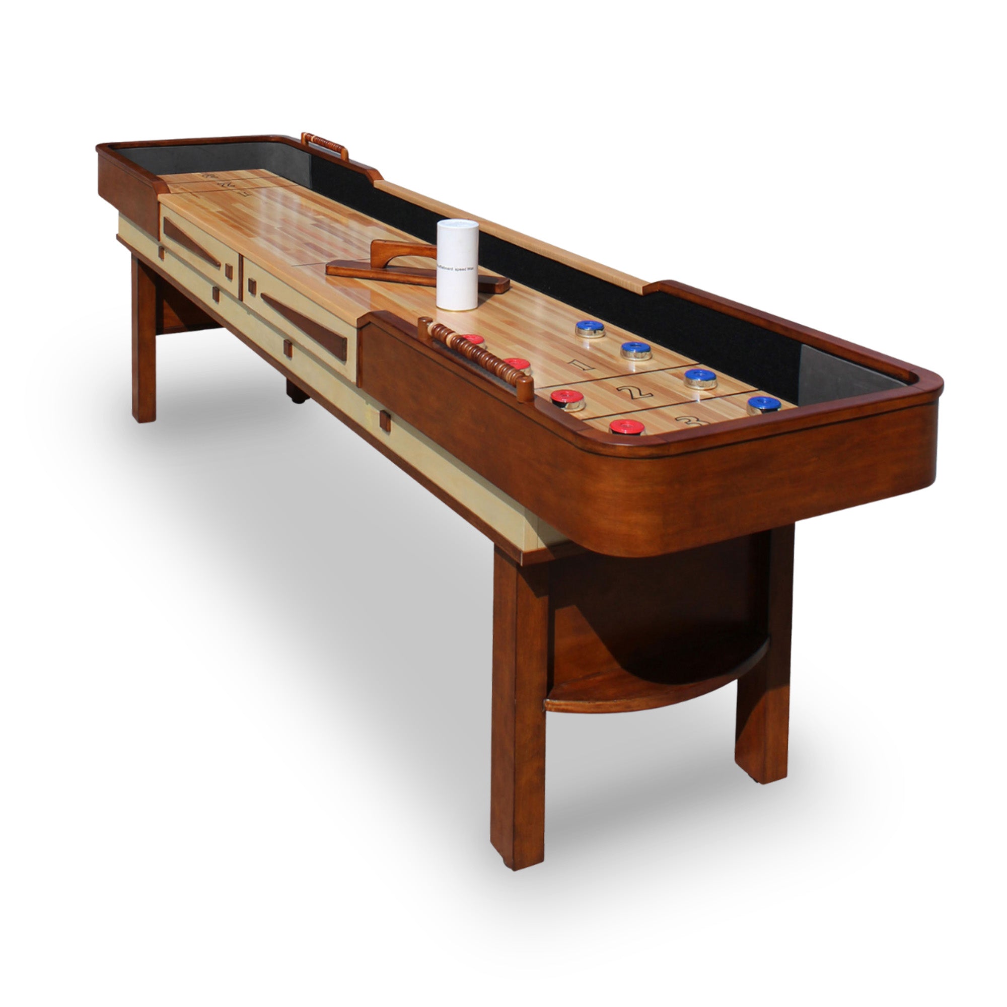 Merlot 12-ft Shuffleboard Table - Walnut Finish