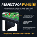 Renegade 54-in Bumper Pool Table - Slate - Black with Green Felt - image 3