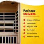 Coronado 2-Person Hemlock Deluxe Infrared Sauna with 6 Carbon Heaters - image 5