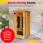 Buena Vista 1-2 Person Hemlock Infrared Sauna with 4 Carbon Heaters - image 4