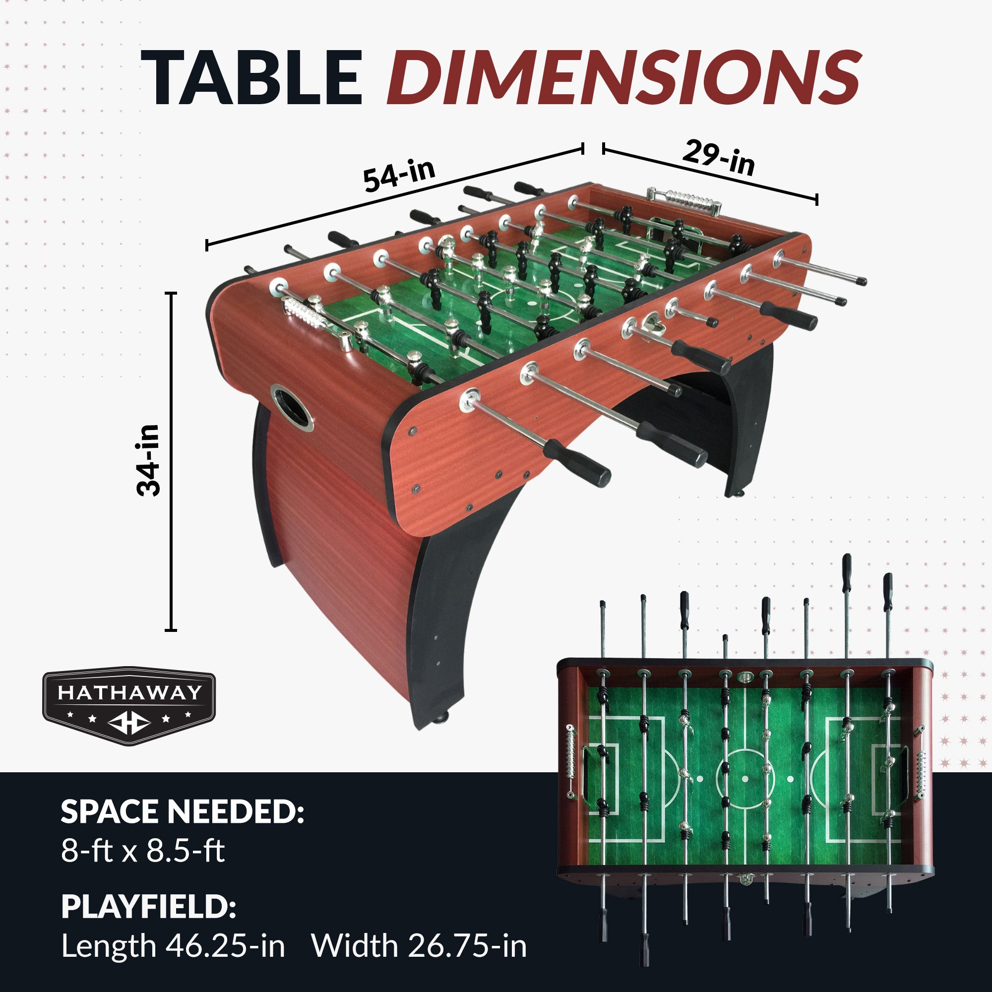 Metropolitan 54-in Foosball Table - image 2