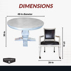 Montecito Dining and Poker Table Set - Driftwood - image 2