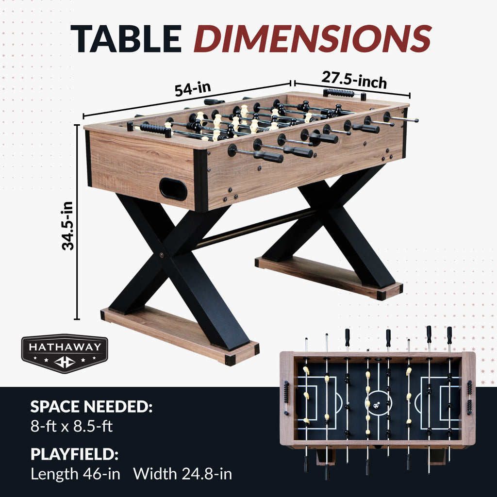 Excalibur 54-in Foosball Table - Driftwood - image 2