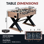Excalibur 54-in Foosball Table - Driftwood - image 2