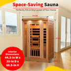 Sonoma 2-Person Hemlock Infrared Sauna with 6 Carbon Heaters - image 4