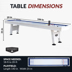 Crestline 12-ft Outdoor Shuffleboard Table - White - image 2