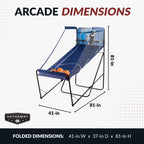 Hoops 81-in Dual Basketball Arcade Game with LED Scoring - image 2