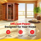 Hudson Bay 3-Person Cedar Corner Infrared Sauna with 7 Carbon Heaters - image 7